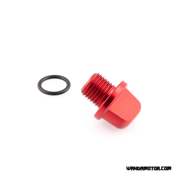 Oil filler cap CNC Alu Minarelli red-2