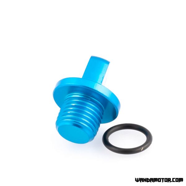 Oil filler cap CNC Alu Minarelli blue-2