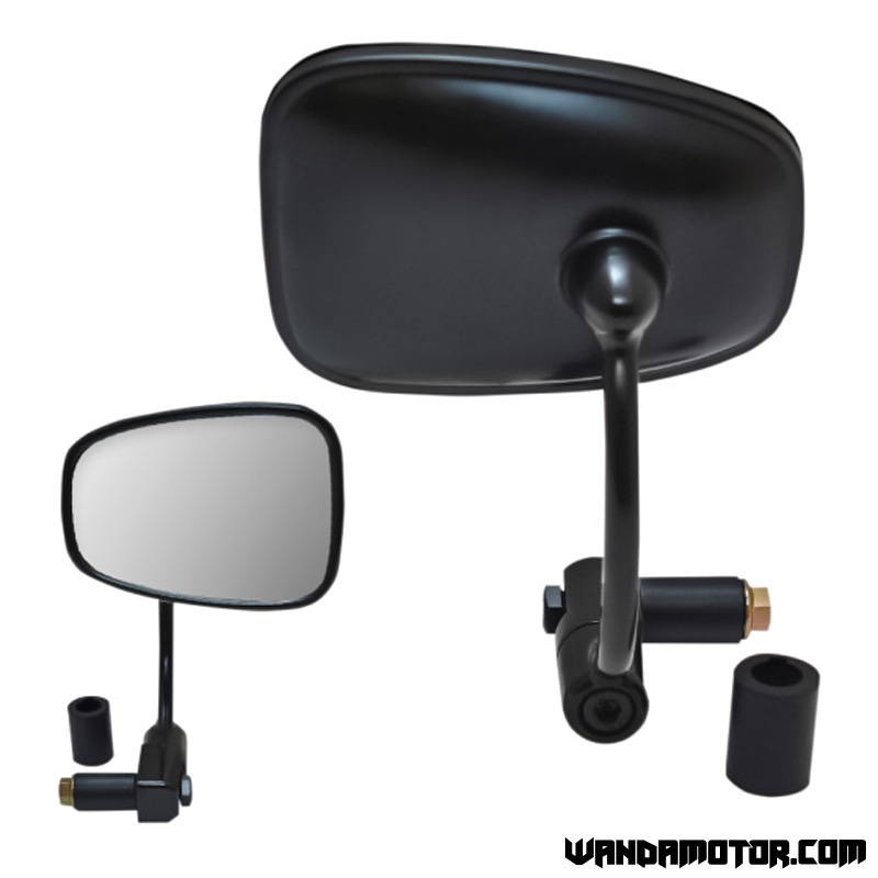 ATV mirror to handlebar end 115 x 83mm