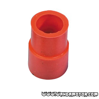 Exhaust pipe rubber red Ø18-22