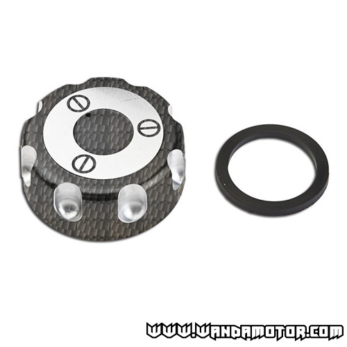 Fuel cap Derbi Senda carbon (alloy)