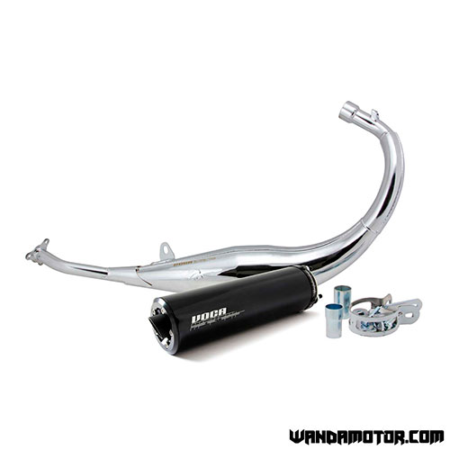 Exhaust Voca Chromed 50/70cc AM6 black