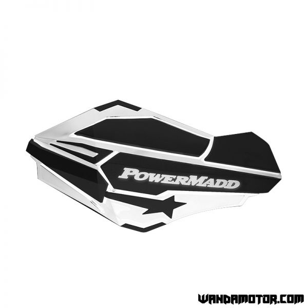 Handguards PowerMadd Sentinel black/white-1