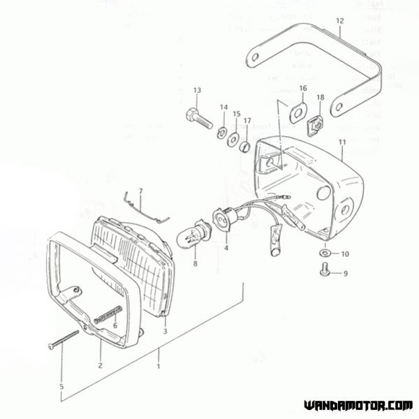 #12 PV50 front light holder-4