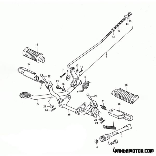 #06 PV50 brake pedal spring-2