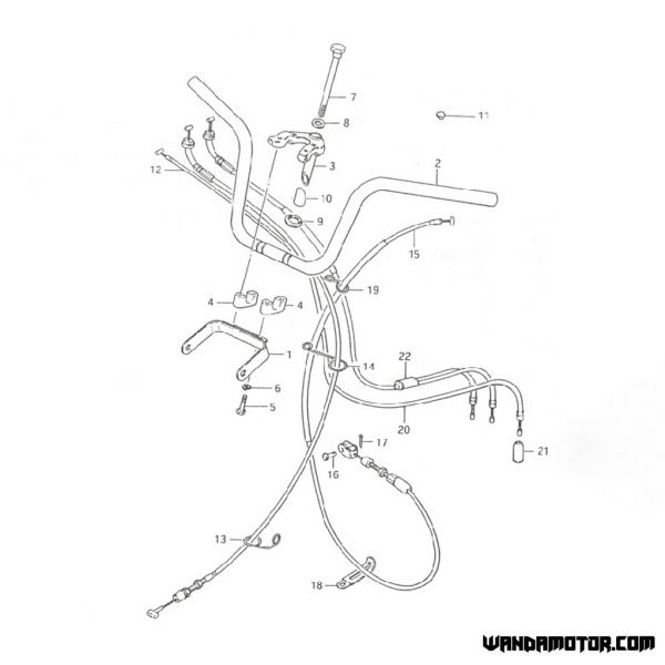 Throttle cable Suzuki PV50-2