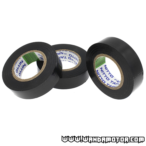 PVC insulation tape roll black 3pcs
