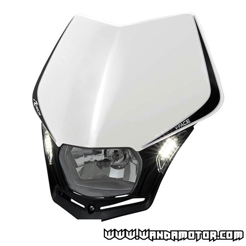 Headlight mask Racetech V-Face LED white
