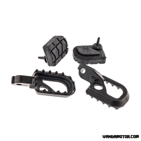 Foot peg set Rieju MRT black-2