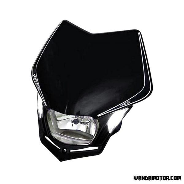 Headlight mask Racetech V-Face LED black