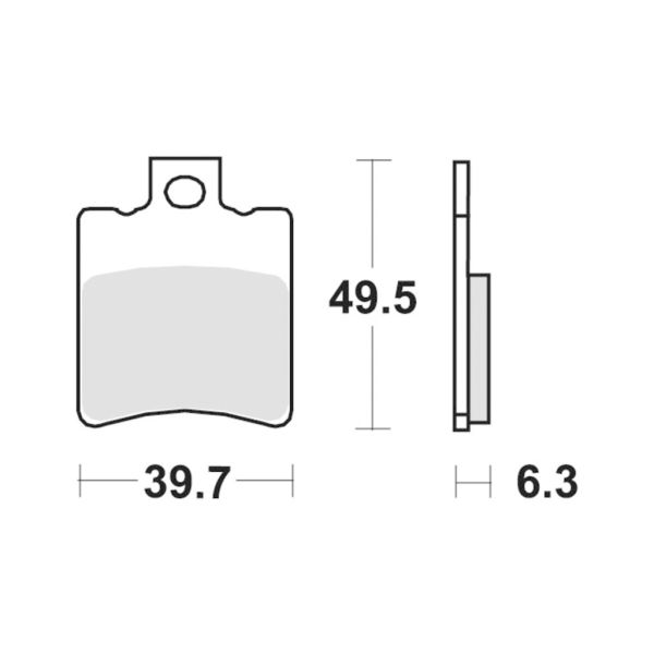 Brake pads SBS 123HF-2