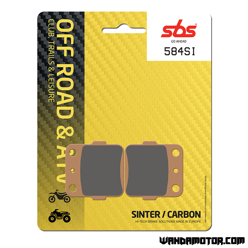 Brake pads SBS 584SI sintered