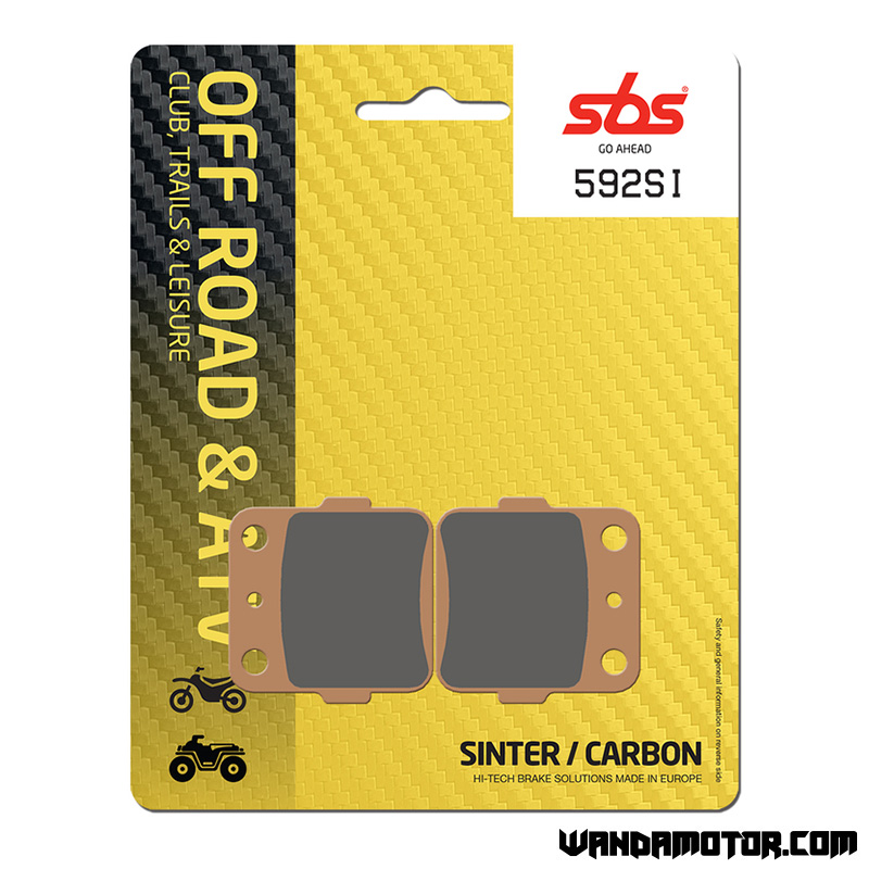 Brake pads SBS 592SI sintered