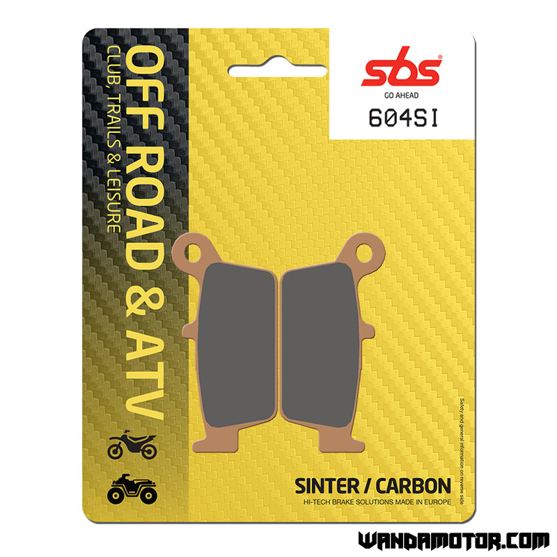 Rear brake pads SBS 604SI sintered