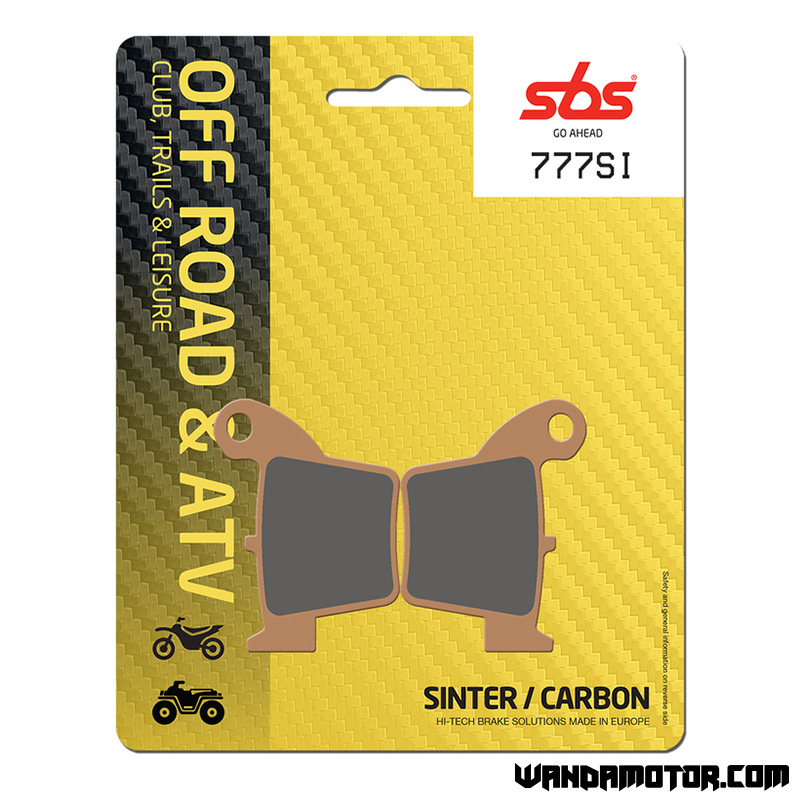 Rear brake pads SBS 777SI sintered