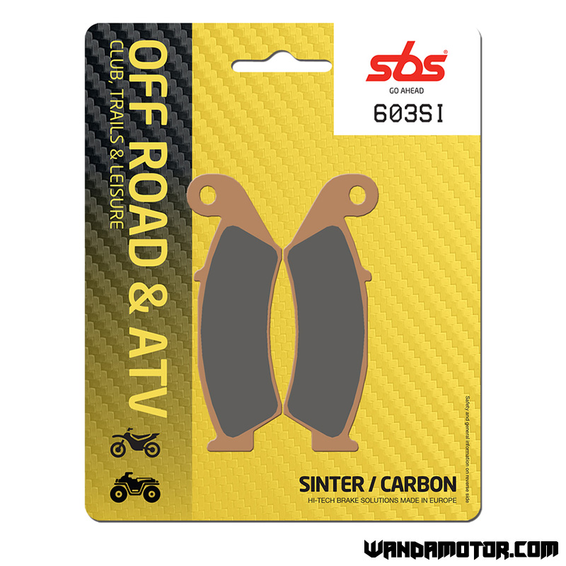 Front brake pads SBS 603SI sintered