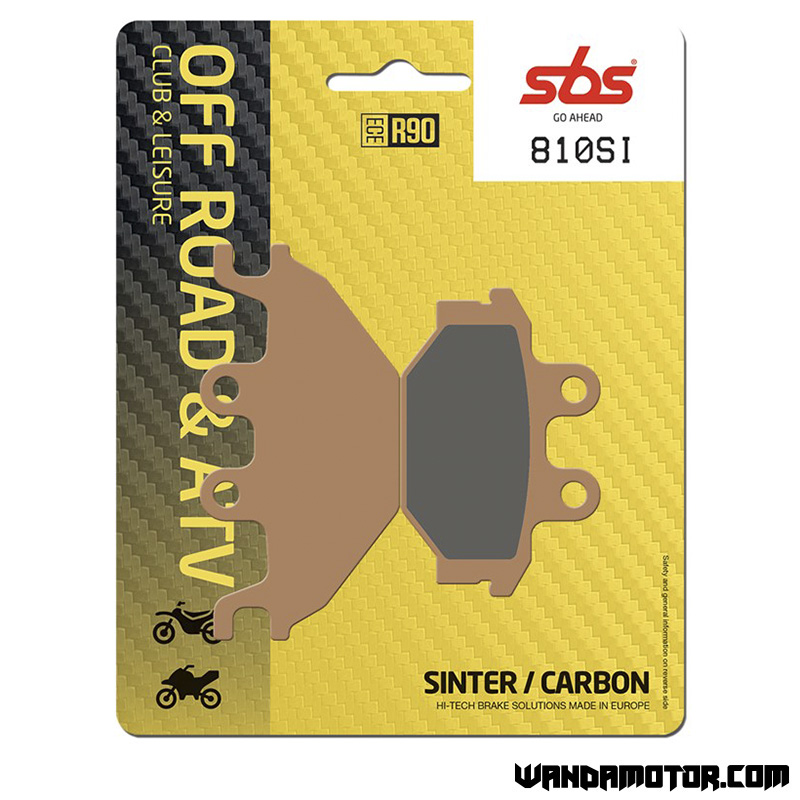 SBS brake pads front/rear DS 250 (EBE) '2008-
