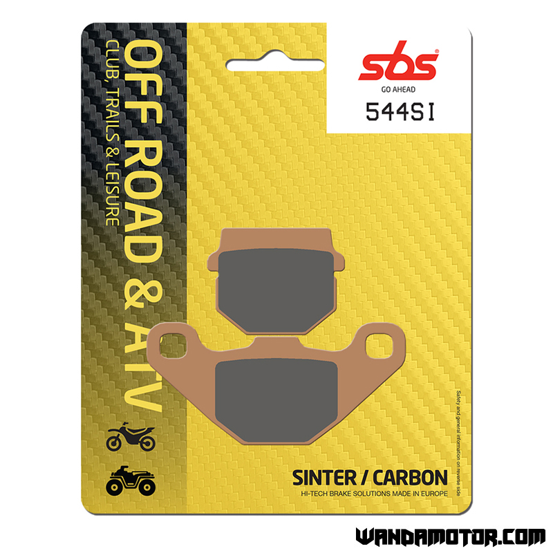 SBS brake pads front/rear DS 90X [EBE] '2008-