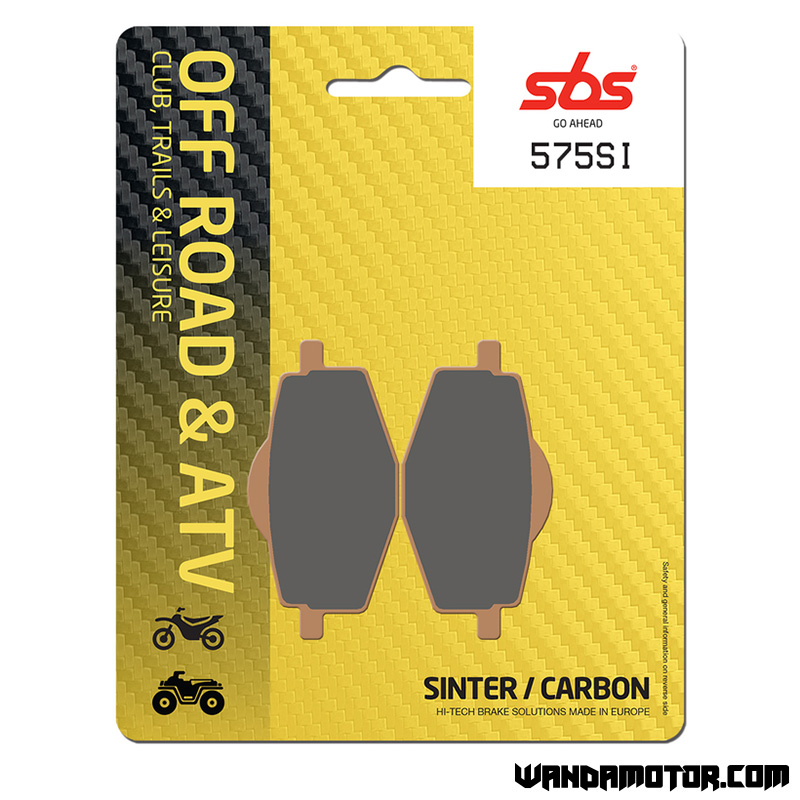 SBS brake pads rear YTZ 250 N, S Tri Moto '85-86