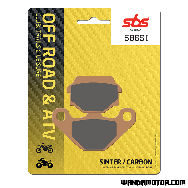 SBS brake pads rear DXR 200/250 Quad