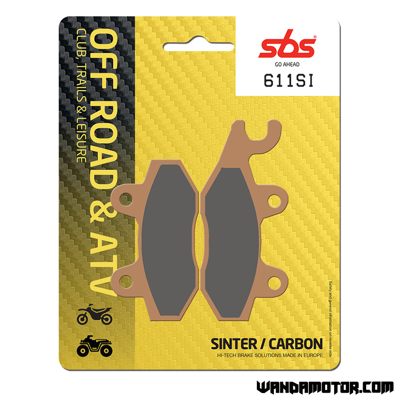 SBS brake pads rear DXR 200/250 Quad [drum]