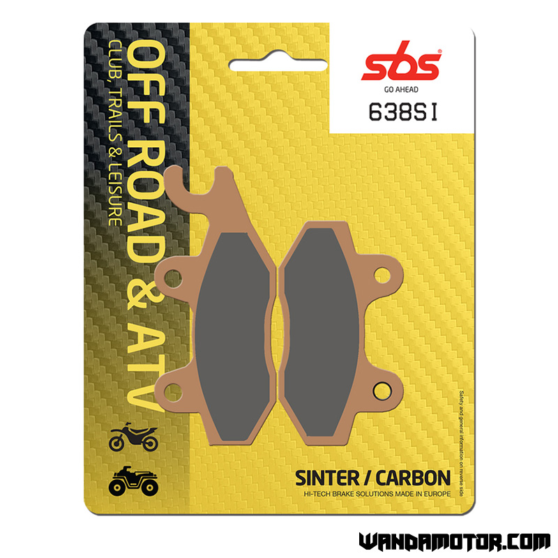 SBS brake pads front 450-700 left
