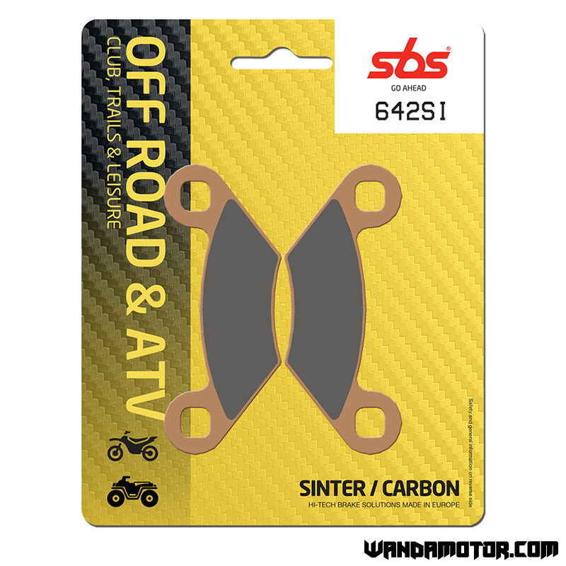 SBS brake pads front 500, 800 Sportsman '09-
