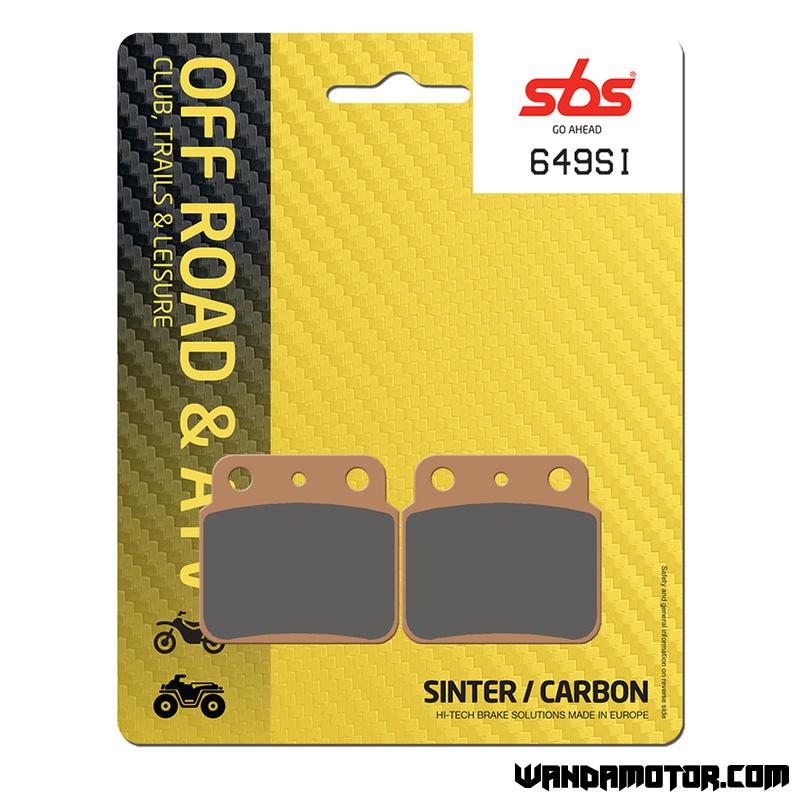 SBS brake pads rear TE 400, 450