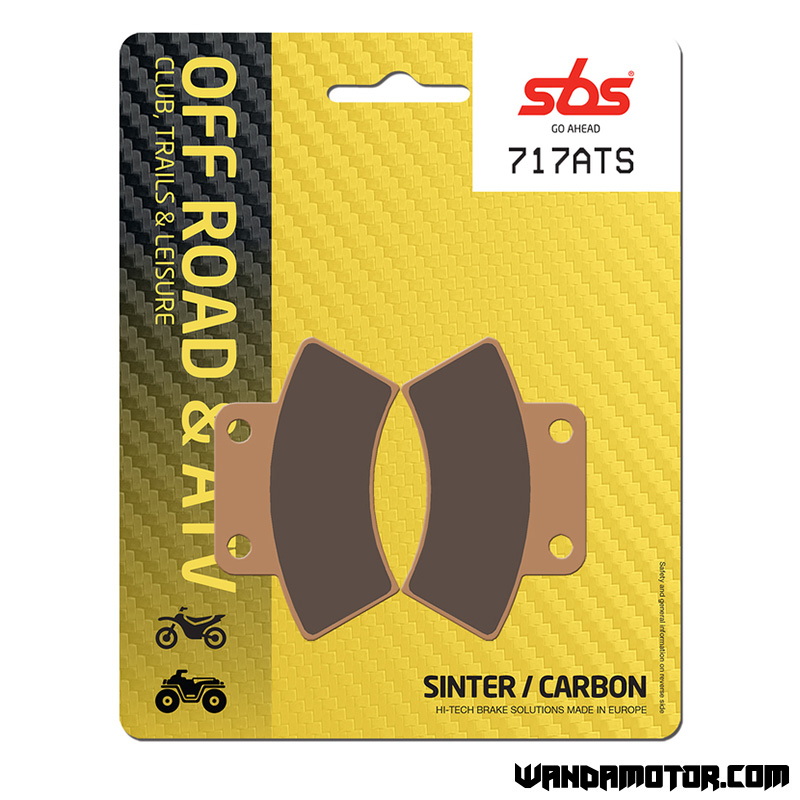 SBS brake pads rear Polaris 250-500