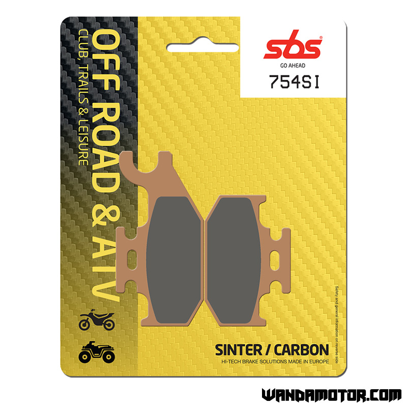 SBS brake pads front 400-800 left/rear