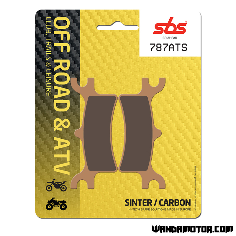 SBS brake pads rear Polaris 330-800