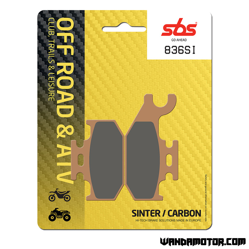 SBS brake pads front 400-750 King Quad right