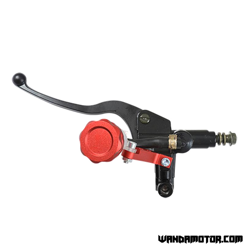 Rear brake master cylinder for scooters black-red