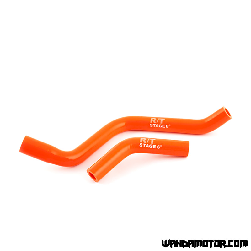 Radiator hose kit Stage6 Derbi orange