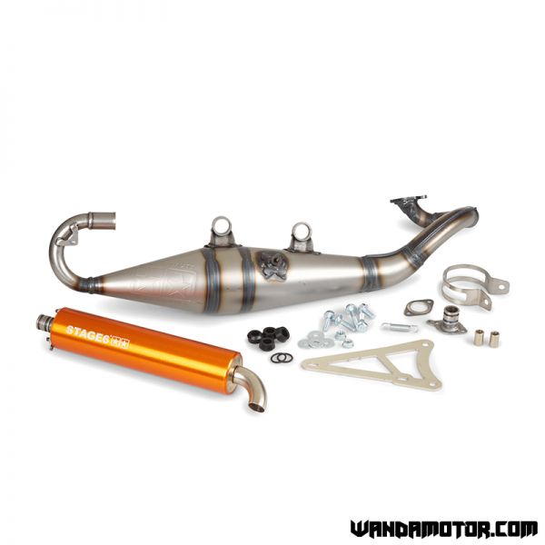 Exhaust Stage6 Pro Replica MK2 Yamaha Aerox orange-2