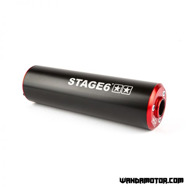 Exhaust Stage6 Streetrace Derbi Senda 70cc red/black-3