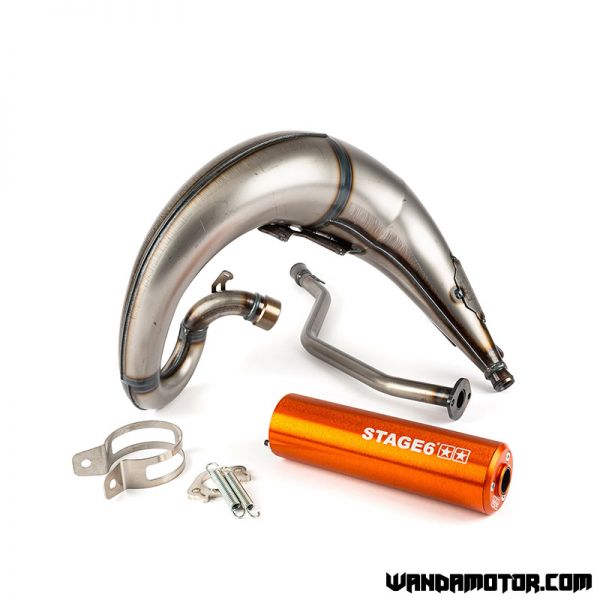 Exhaust Stage6 Streetrace Yamaha DT black/orange-1