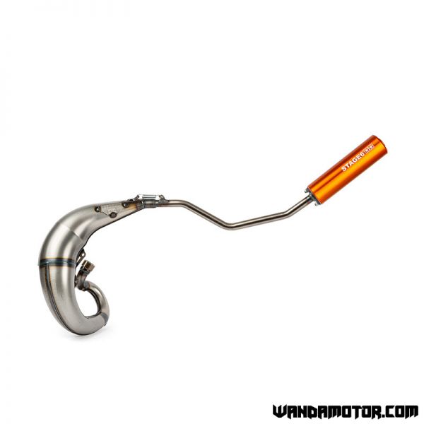 Exhaust Stage6 Streetrace Yamaha DT black/orange-3