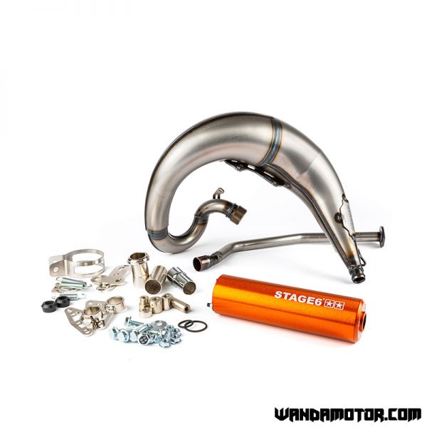 Exhaust Stage6 Streetrace Derbi Senda orange-1