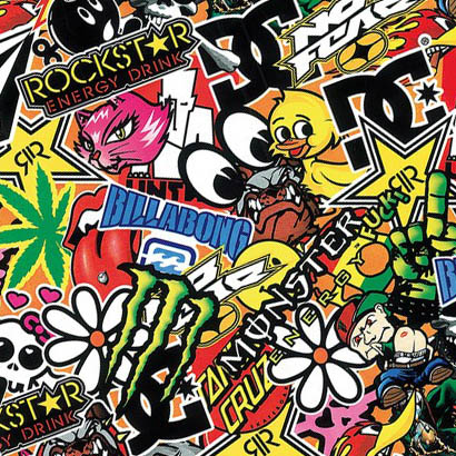 Tarra-arkki Sticker Bomb 250x350
