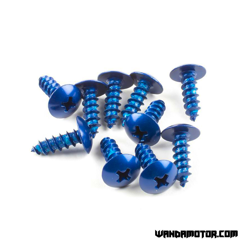 Fairing screw kit M5 x 12mm blue 10pcs