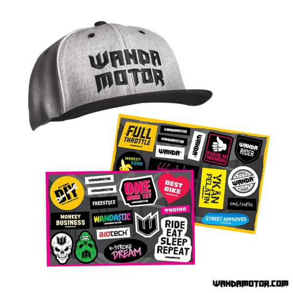 Sponsor kit sticker sheet + Wandamotor cap