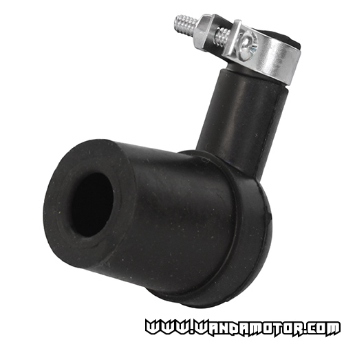 Spark plug cap short black