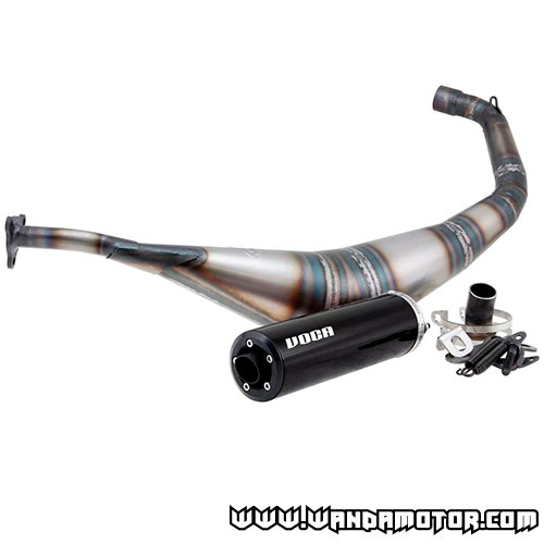 Exhaust system Voca Warrior 50/70cc Derbi Senda black