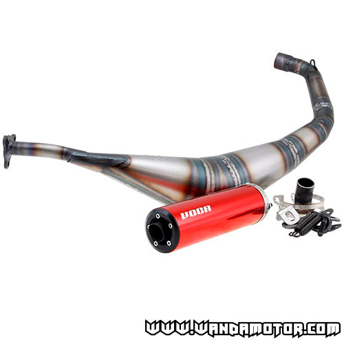 Exhaust system Voca Warrior 50/70cc Derbi Senda red