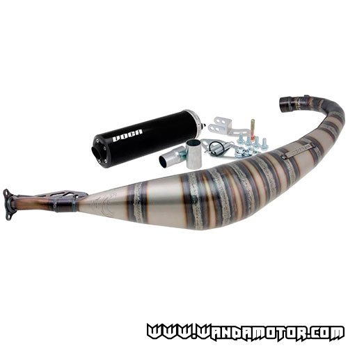 Exhaust system Voca Rookie 50/70cc Derbi Senda musta