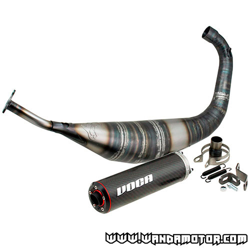 Exhaust system Voca racing carbon 70/80cc Minarelli AM6