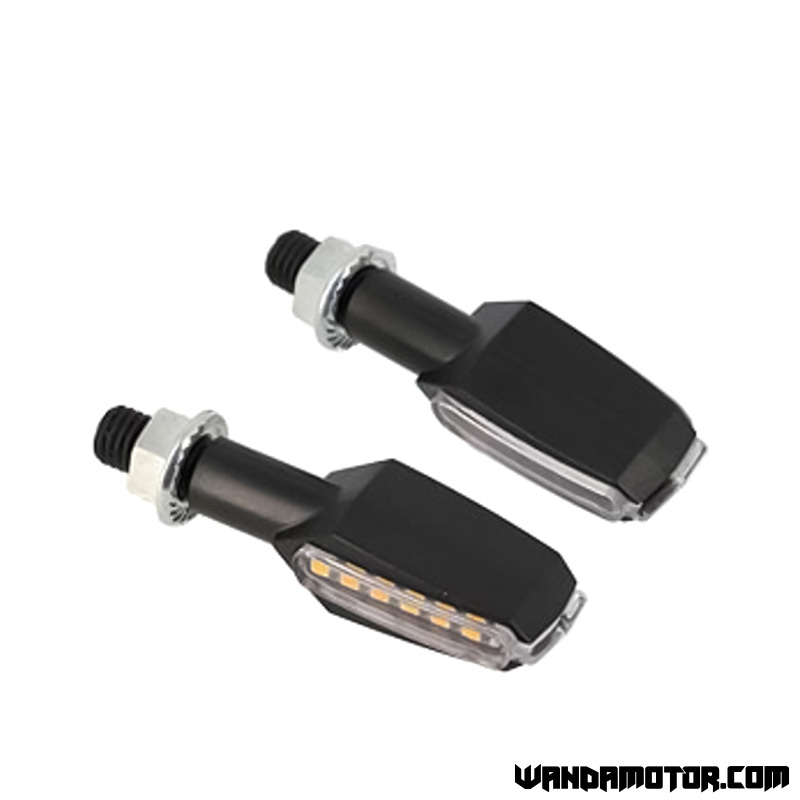 Blinker pair LED black 62 x 17 x 20 mm