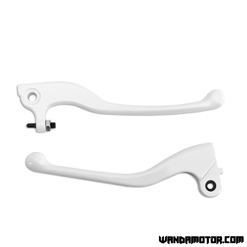 Brake/clutch lever kit Aprilia, MBK, Yamaha white