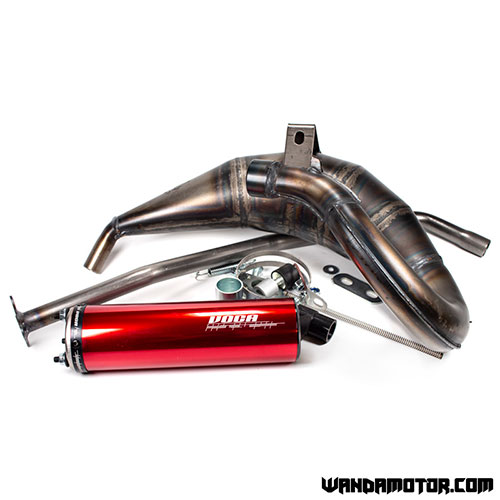 Exhaust system Voca Cross Rookie 50/70cc Derbi Senda red